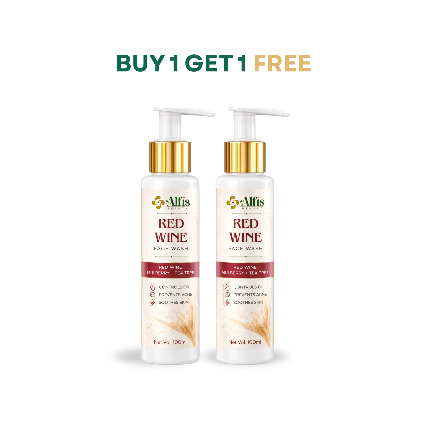 Alfis Beauty | Red wine Facewash | BUY 1 GET 1 FREE