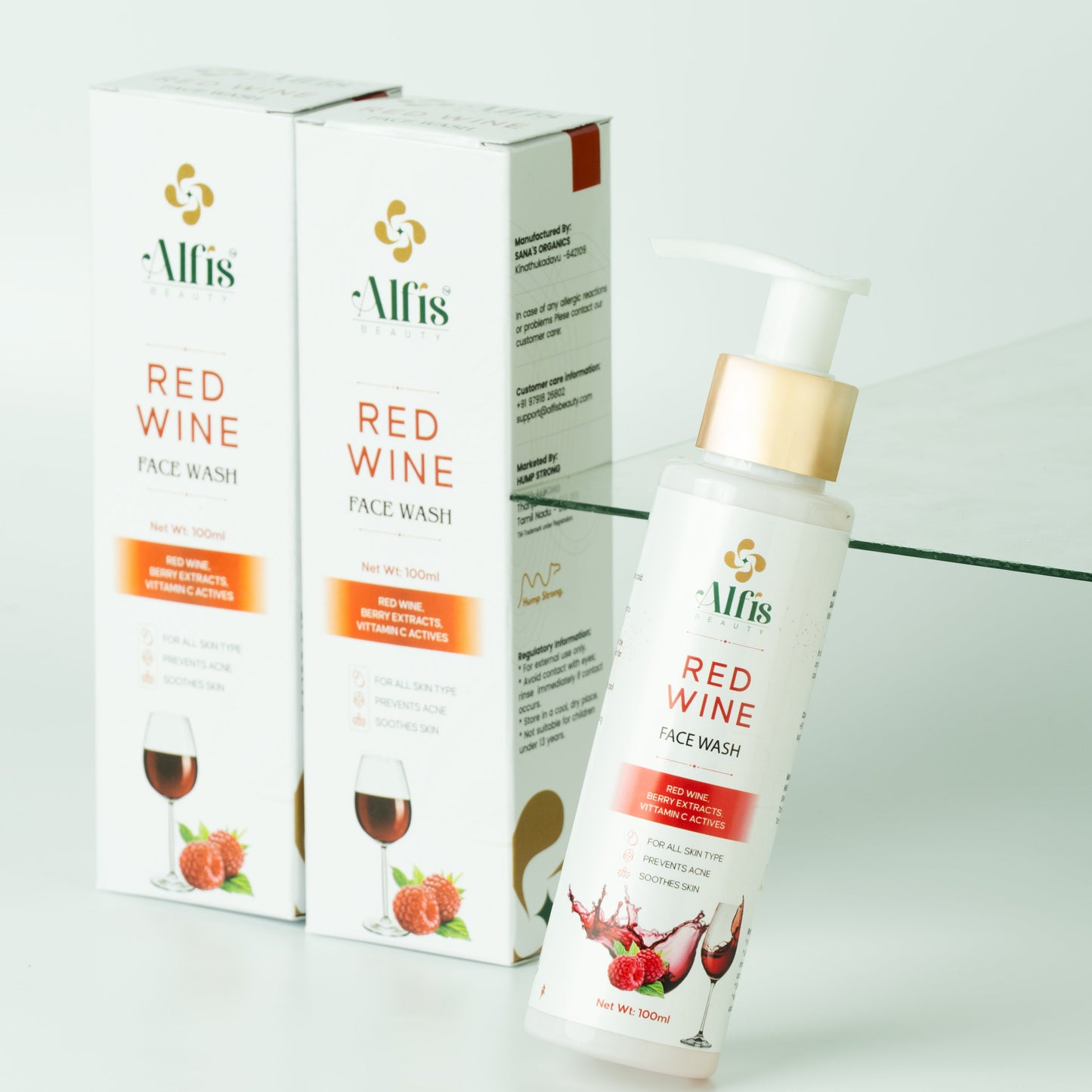 Alfis beauty- Red Wine Face Wash