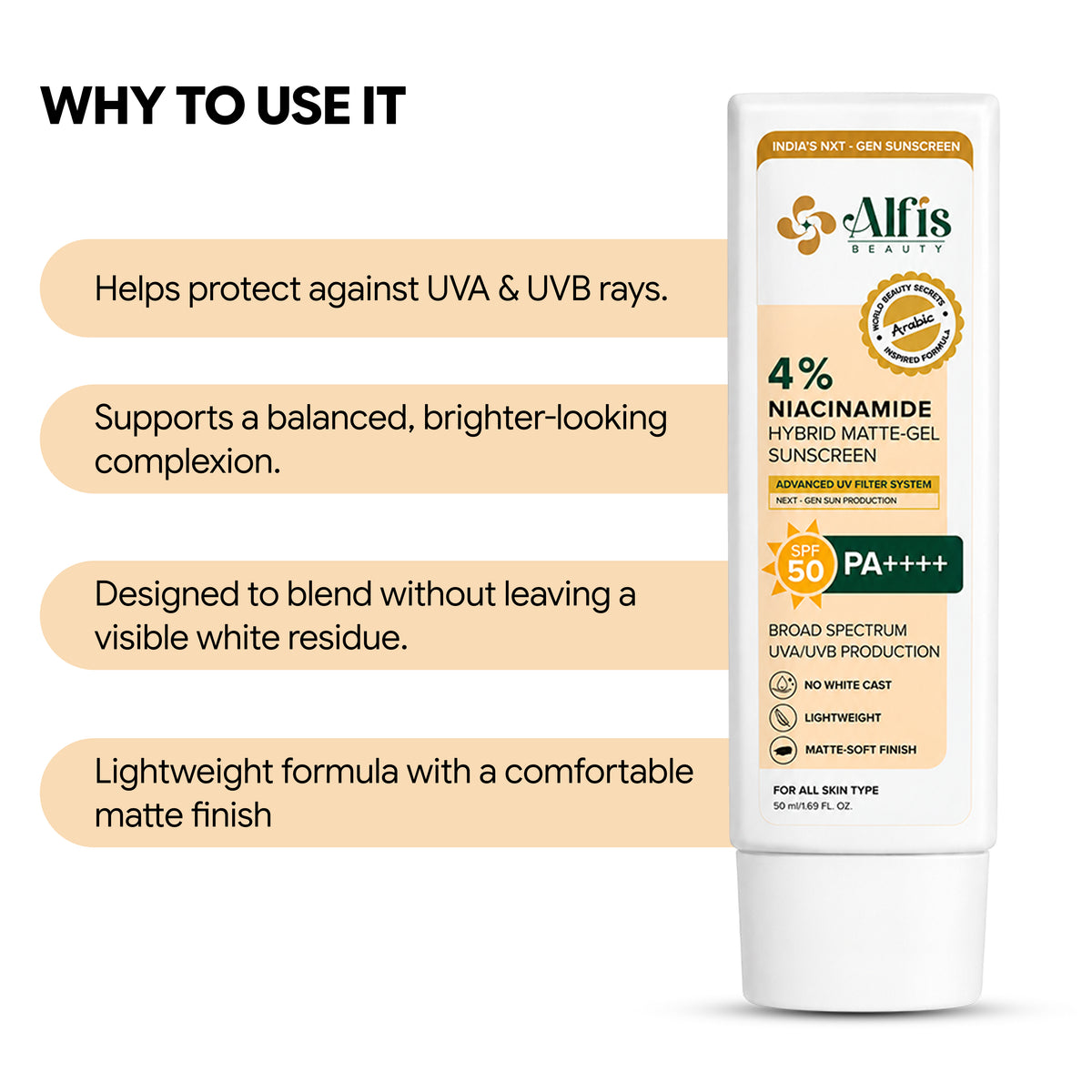 Alfis Beauty Sunscreen + Instant Glowing Face Cream Combo