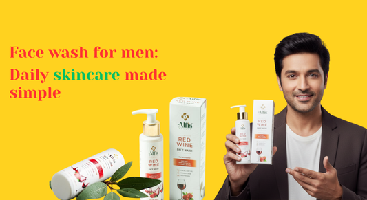 Men using facewash for clean, fresh skin 