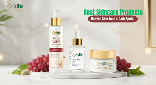 Best Skincare Products for Uneven Skin Tone & Dark Spots by Alfis Beauty