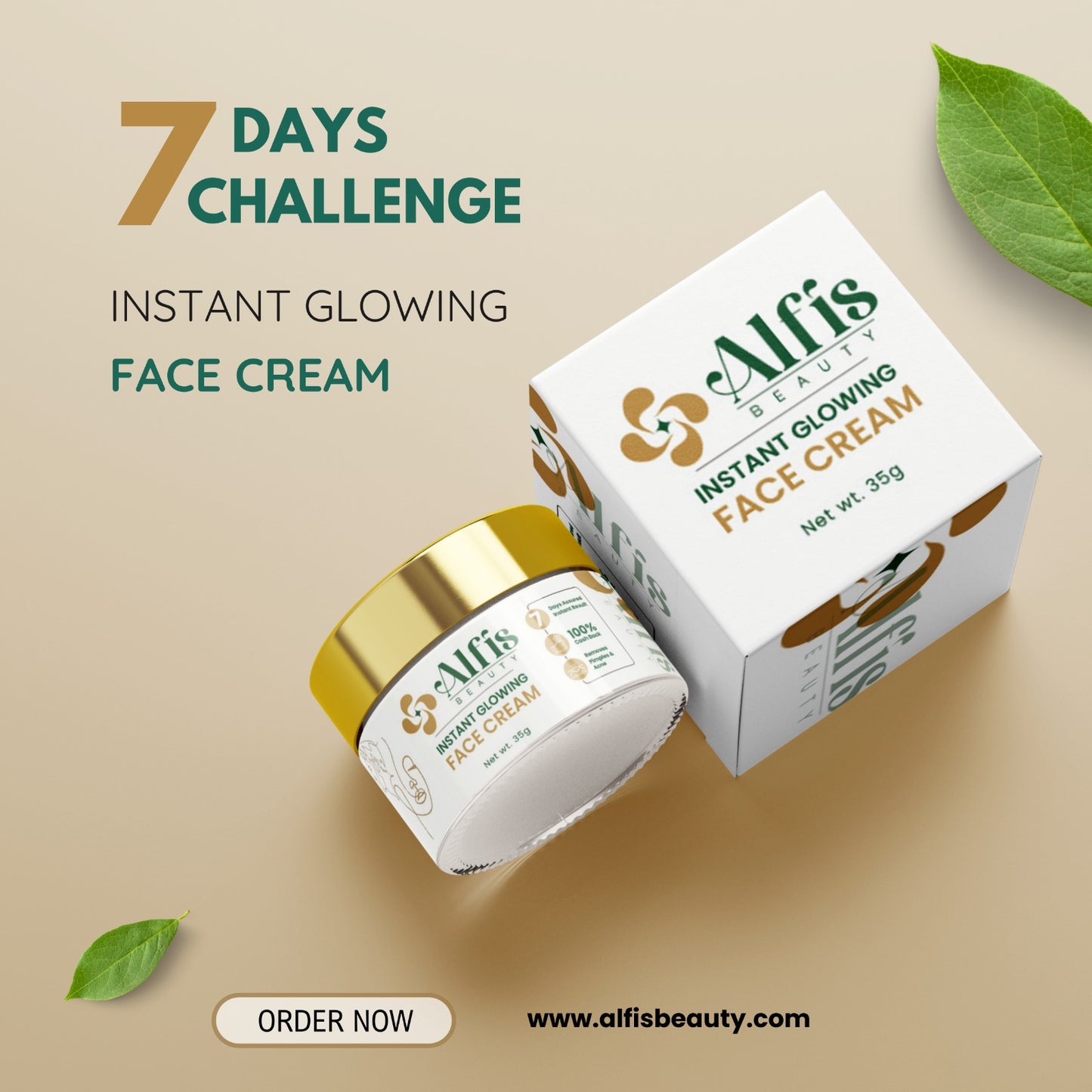 Alfis Beauty | Instant Glowing Cream | 35 G