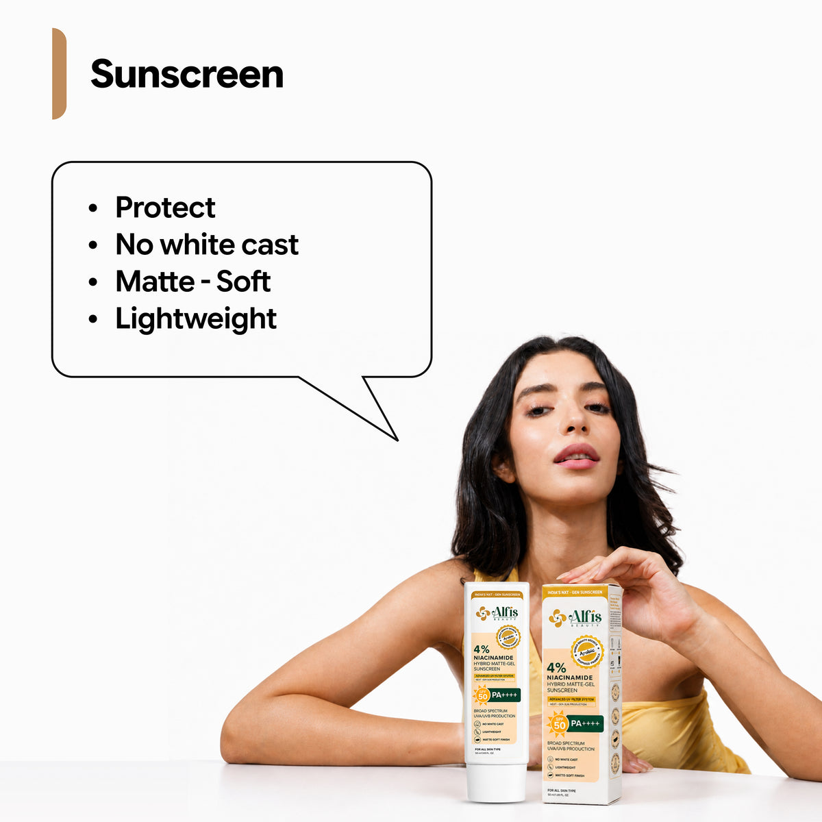 Alfis Beauty Sunscreen + Instant Glowing Face Cream Combo
