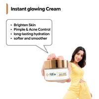 Alfis Beauty Sunscreen + Instant Glowing Face Cream Combo