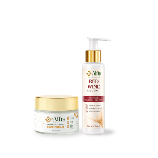 Buy Instant Glow Cream & Facewash Combo | Alfis Beauty