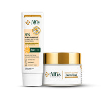 Alfis Beauty Sunscreen + Instant Glowing Face Cream Combo