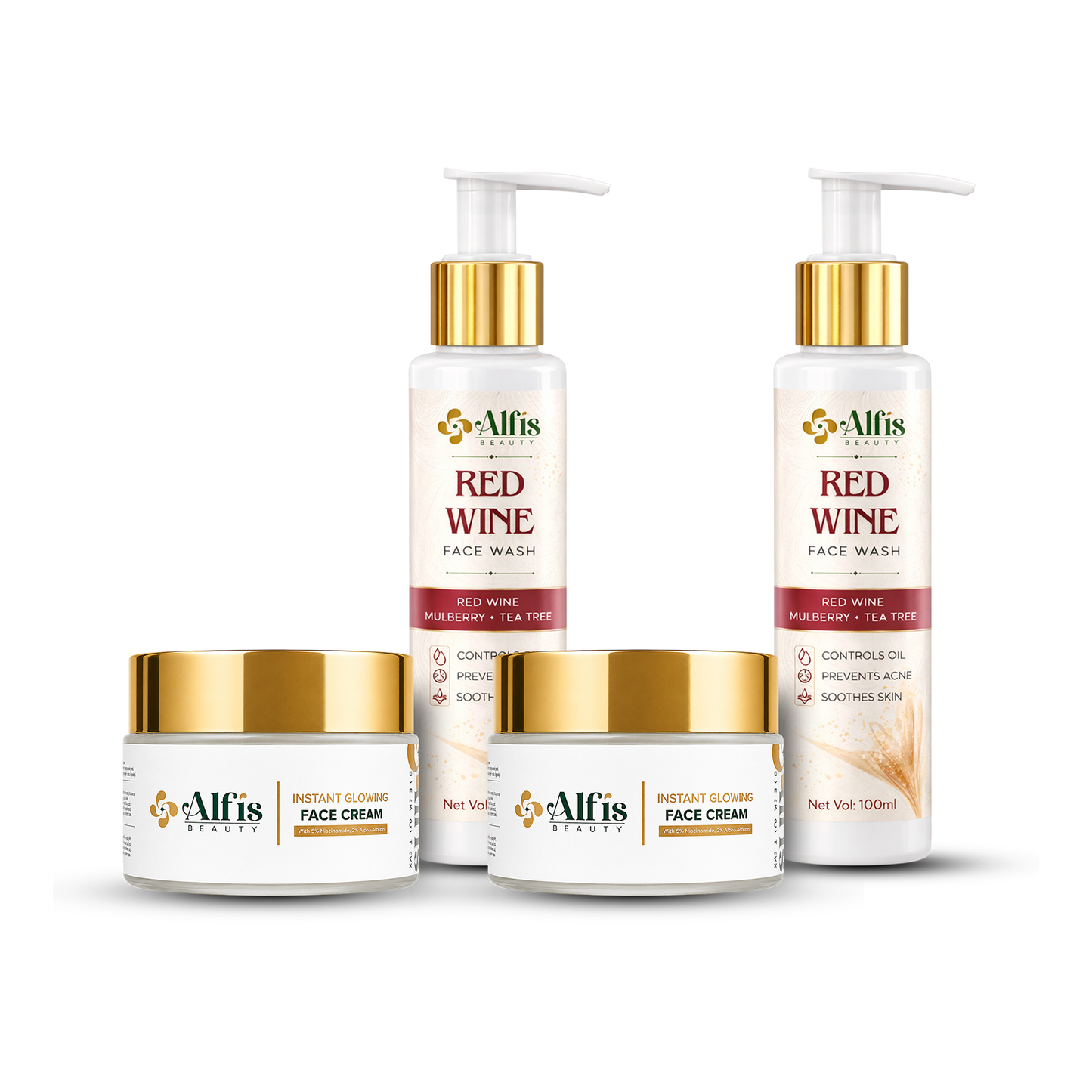 Instant Glow Facewash & Cream Combo (Buy 1 Combo, Get 1 Combo Free)