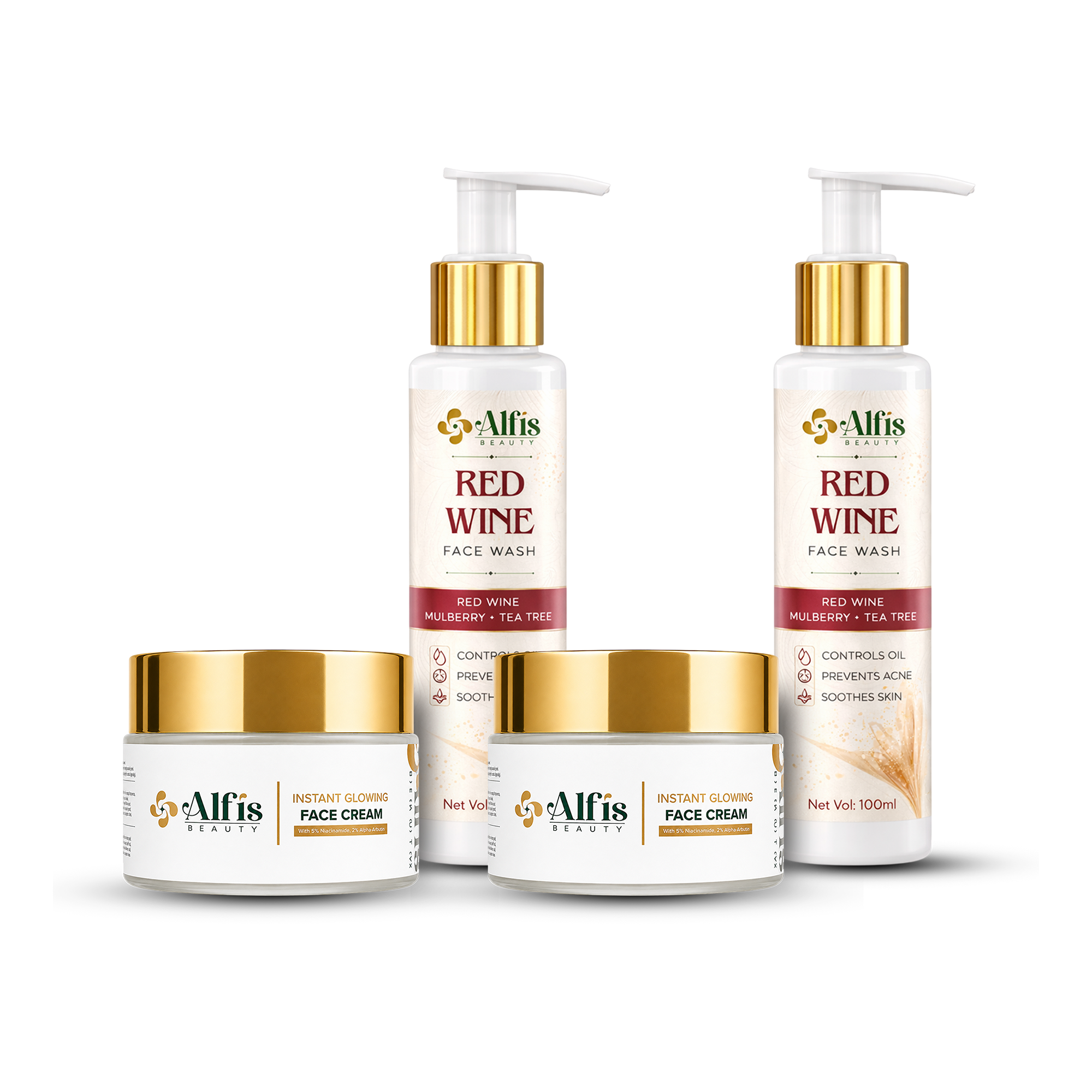 Instant Glow Facewash & Cream Combo (Buy 1 Combo, Get 1 Combo Free)