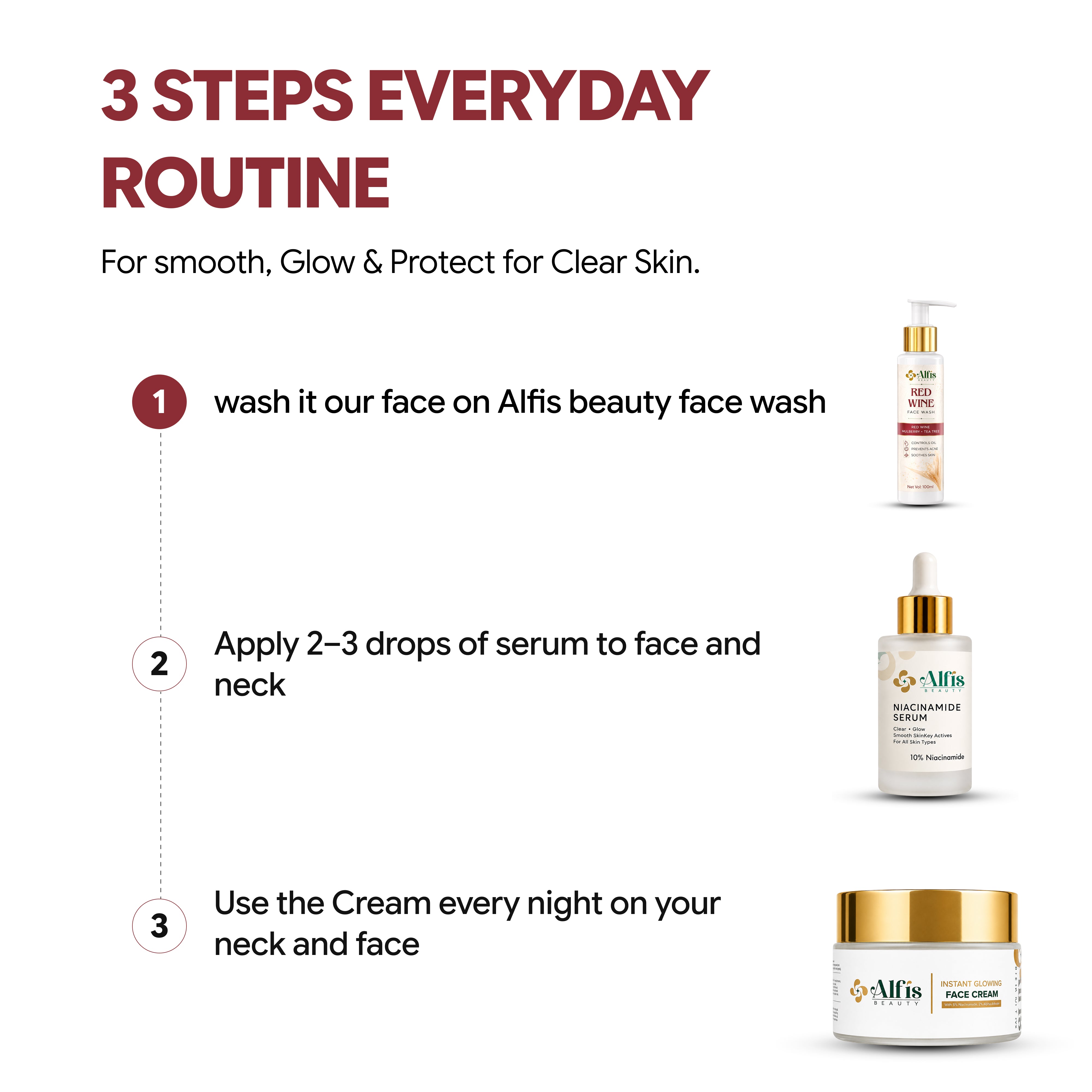Alfis Beauty | Red wine Facewash | 100ml
